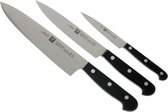 ZWILLING 36130-003-0 Set de 3 Couteaux, Acier Inoxydable, Noir, 34 x 14 x 3 cm 3 pièce(s) Jeu de couteaux