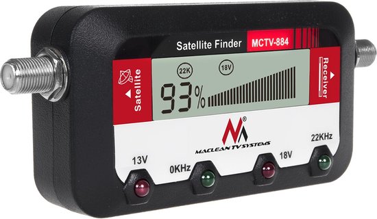 Digitale Satfinder Maclean MCTV-884 Satellietzoeker SAT - Maclean TV Systems