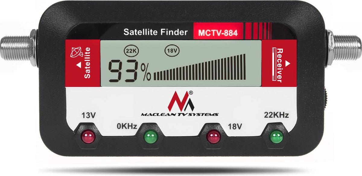Digitale Satfinder Maclean MCTV-884 Satellietzoeker SAT - Maclean TV Systems