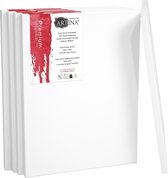 5-Set Artina Premium schilderdoek canvas hoogwaardig katoen (380 g/m²)  100x80cm