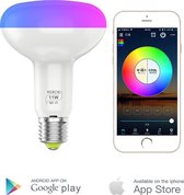 Lipa B32516 11W wifi smart lamp - 11W en LED-16 miljoen kleuren / Bediening met mobiel of tablet / Dimmen op afstand / Groepstoegang / 11 Watt / Met microfoon en Voice control / A+