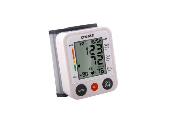 Cresta Care BPM220 Digitale pols bloeddrukmeter met who indicatie en  weergave van de... | bol.com