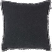 BURTO - Kussenhoes van katoen Raven 45x45 cm - zwart