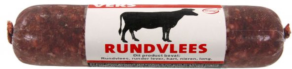 Hondenvoer Diepvries - Excellent Vers Rund 1kg - Puur Natuur, Barf Voeding, 80% Rundvlees