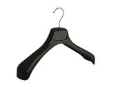 De Kledinghanger Gigant - 280 x Mantel / kostuumhanger kunststof zwart met schouderverbreding, 40 cm