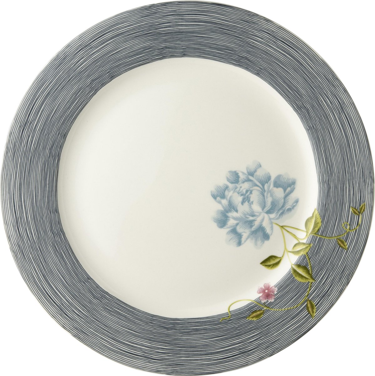 Laura Ashley Heritage Bord Plat Midnight Pinstripe 30 cm