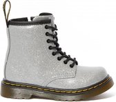 Dr. Martens 1460 Pascal Mono J Chunky Glitter Meisjes Laarzen - Zilver - Maat 23