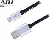 ADJ 110-00092 USB 2.0/Micro USB Cable AIUMR [1m, Leather Black]