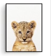 Jungle Poster Tijger - 40x30cm / A3 – Babykamer Muurdecoratie / Babyshower Cadeau