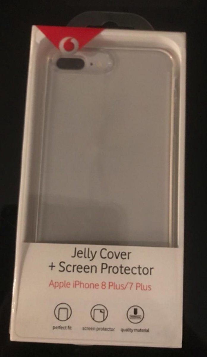 Screenprotector en Jelly cover voor IPhone 8plus/7plus