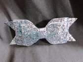 Xabi - Haarstrik zilver  | Kerst - Gala - Communie | 7 cm