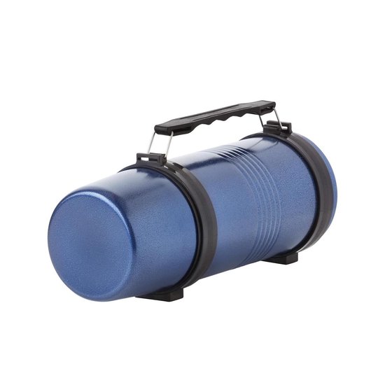 MacGyver Thermosfles Rvs - Thermoskan 1,2 Liter 28cm - Onbreekbaar - Blauw - Macgyver