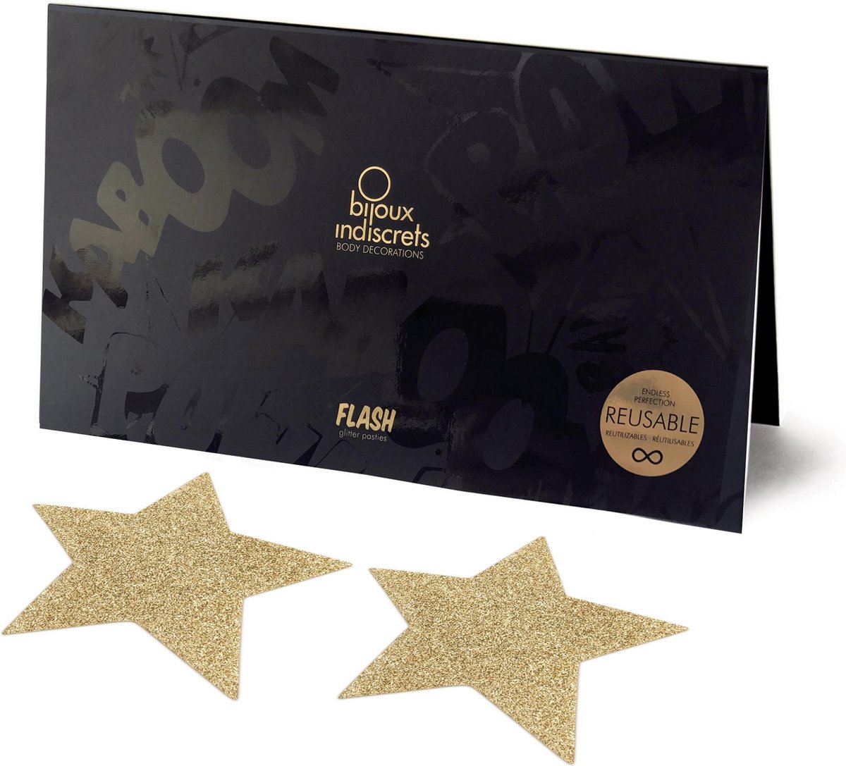 Goedkoopste Bijoux Indiscrets Flash Ster Tepelversiering - Goud