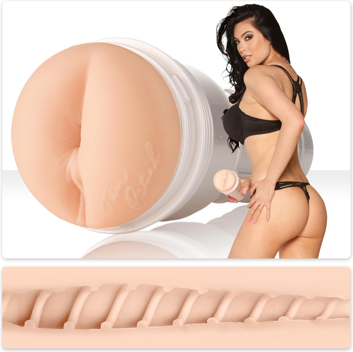 Goedkoopste Fleshlight Girls Tera Patrick Twisted Masturbator - beige
