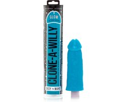 Clone A Willy Kit Dildo Glow In The Dark - Blue