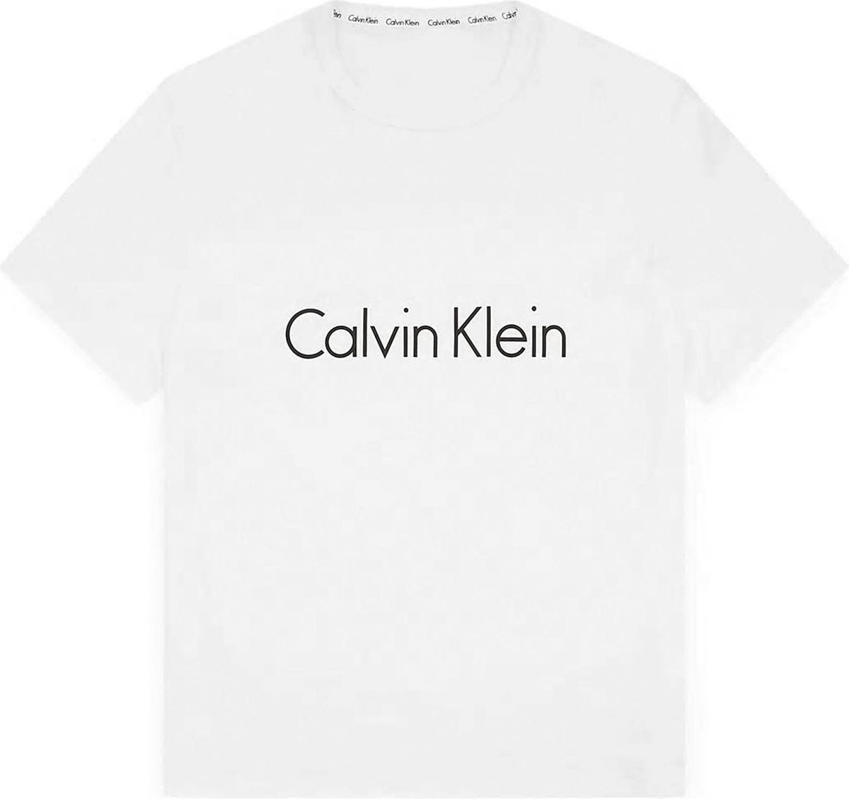 Eed speling erosie Calvin Klein - T-Shirt Ronde Hals Wit met CK Logo - L | bol.com