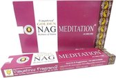 Golden Nag Meditation wierookstokjes (12 pakjes a 15 gram)