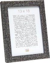 Deknudt Frames Fotolijst S45RL7 | Grijze Burned Wood Look | Voor fotoformaat 15x15 cm