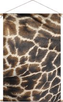 Giraffe print | Dieren | Textieldoek | Textielposter | Wanddecoratie | 120CM x 180CM” | Schilderij