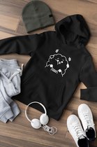 BTS BT21 RJ Hoodie Vest met Capuchon | Kpop fan | Korea | Army | Zwart | Jin | Schaap | Maat M