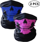 Masque de motard de luxe 2 pièces - Masque de vélo - Masque de moto - Bandana - Cagoule - Masque de visage - Cagoule