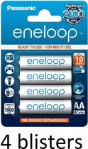 16 stuks (4 blisters a 4 st) Panasonic Eneloop Mignon AA 1900 mAh