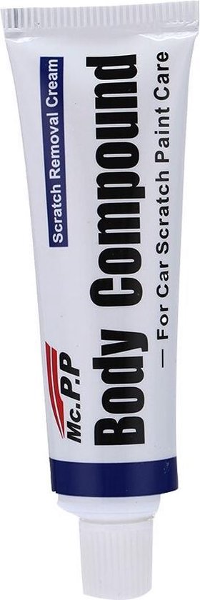 Witte tube "Body Compound - Scratch Removal Cream - For Car Scratch Paint Care".