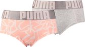 Puma Mini Shorts Dames Graffiti Print Light Pink 2-Pack - XS