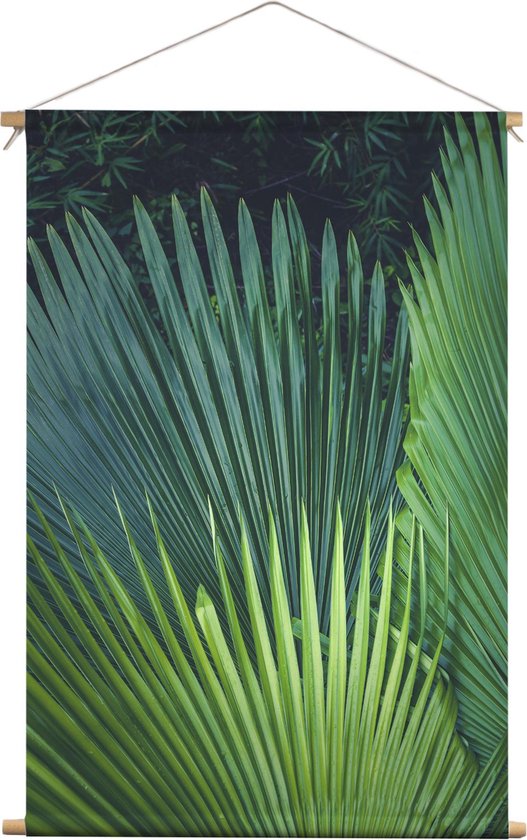 Kentiapalm | Planten | Textieldoek | Textielposter | Wanddecoratie | 40CM x 60CM” | Schilderij