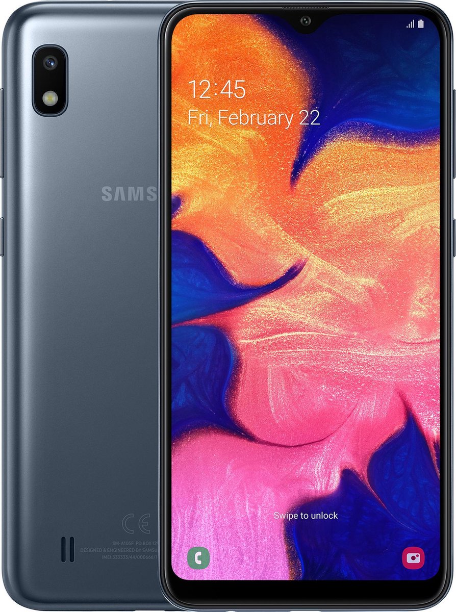draadloos in de rij gaan staan Jasje Samsung Galaxy A10 - 32GB - Zwart | bol.com