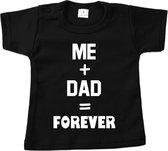 Shirt me and dad forever | Vaderdag cadeau tip | Verrassing voor papa | Baby shirt | Kinder shirt | Korte mouwen