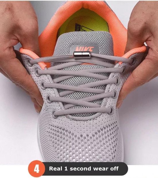 Elastische veters schoenen sneakers ZWART | bol.com