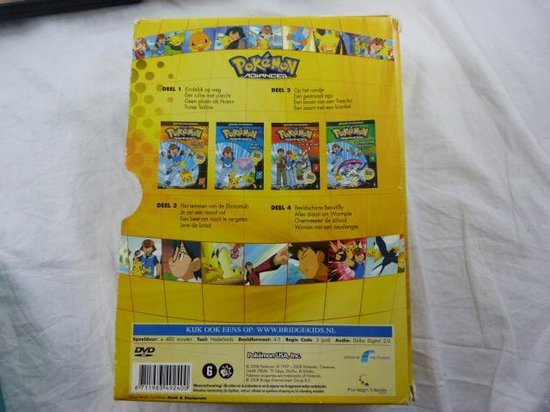 Bol Com Pokemon Advanced Dvd Box Deel 1 T M 4 Dvd Dvd S