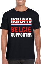 Zwart Belgie shirt voor teleurgestelde Holland supporters - Belgie supporter t-shirt S