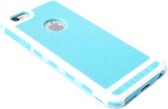 Rubber hoesje blauw / wit Geschikt voor iPhone 6 / 6S