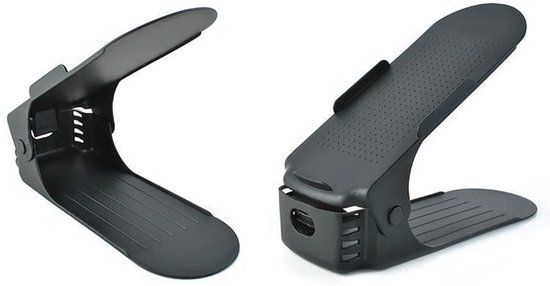 Schoenen Opbergsysteem Verstelbaar – Schoenenrek Schoenenkast Schoen Organizer – Set van 5 Zwart
