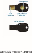 Feitian ePass K9B FIDO U2F NFC USB Security Key voor 2FA