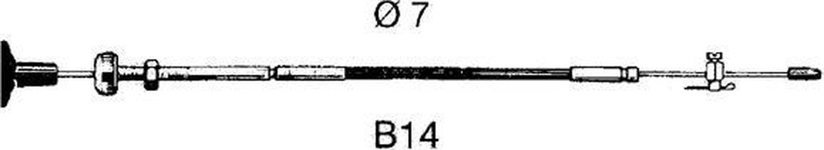 Ultraflex Stopkabel B14 2.4 mtr