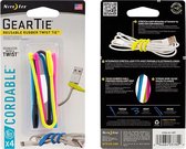 NITE IZE Gear Tie CORDABLE 6" - 4 PACK MIX COLOR