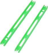 2x Tuigen - winder - plank - rekje - dobber 20cm - groen