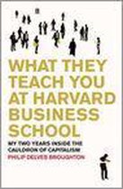 What They Teach You At Harvard Business School