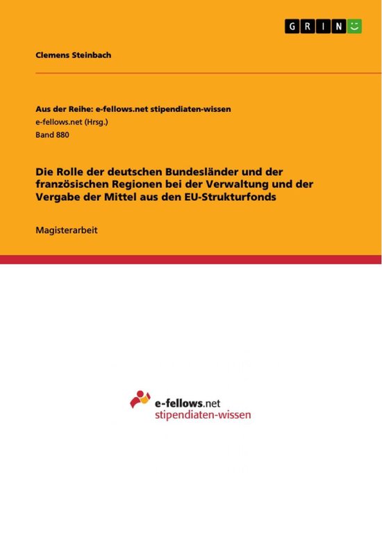 Die Rolle der deutschen Bundesländer und der französischen ... - cover