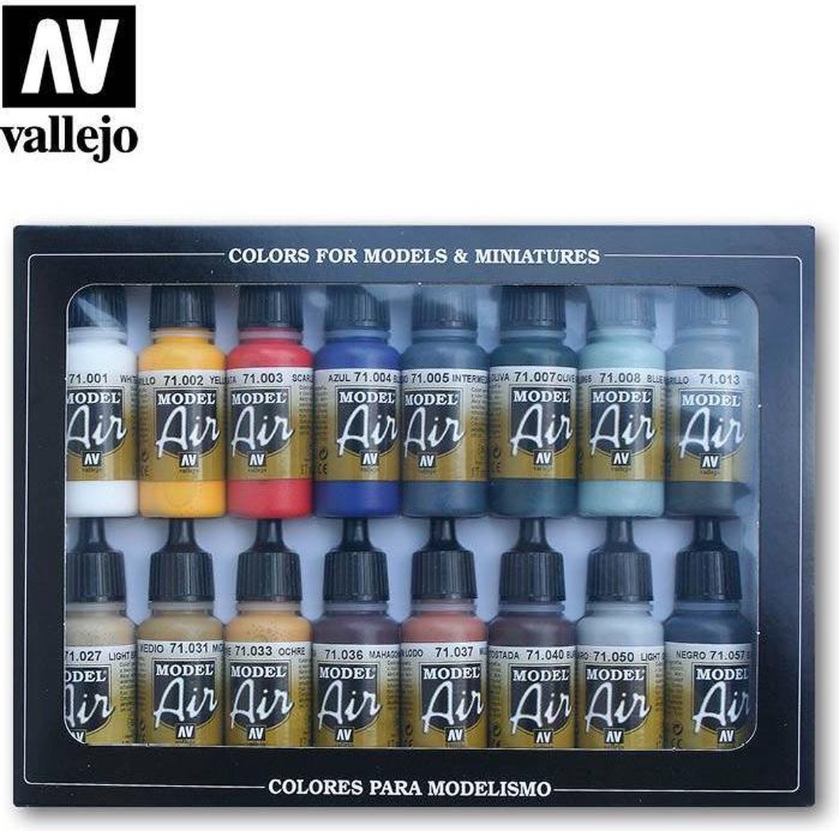 Airbrush verf set Vallejo VAL 71174