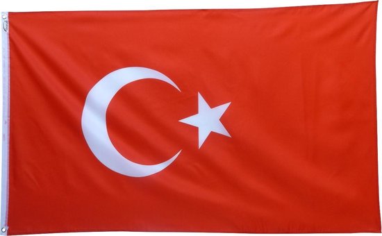 Trasal - vlag Turkije - turkse vlag - 150x90cm