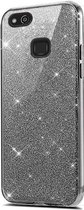 Glitter Hoesje voor Huawei P10 Lite Siliconen TPU Case Zwart - Bling Cover van iCall