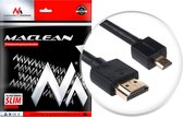 HDMI-micro HDMI1 v1.4 1 m ULTRA SLIM AD Audio Video 3D Full HD LCD videokabel