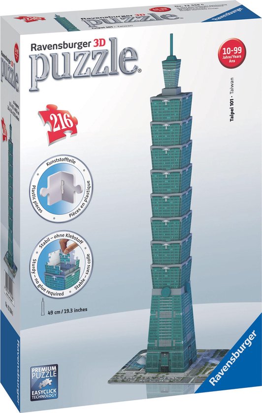 auditie ziekte Verkoper Ravensburger 3D Puzzel - Toren van Taipei | bol.com