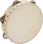 DIMAVERY tamboerijn hout - DTH-806 - 20 cm met 6 Cymbals