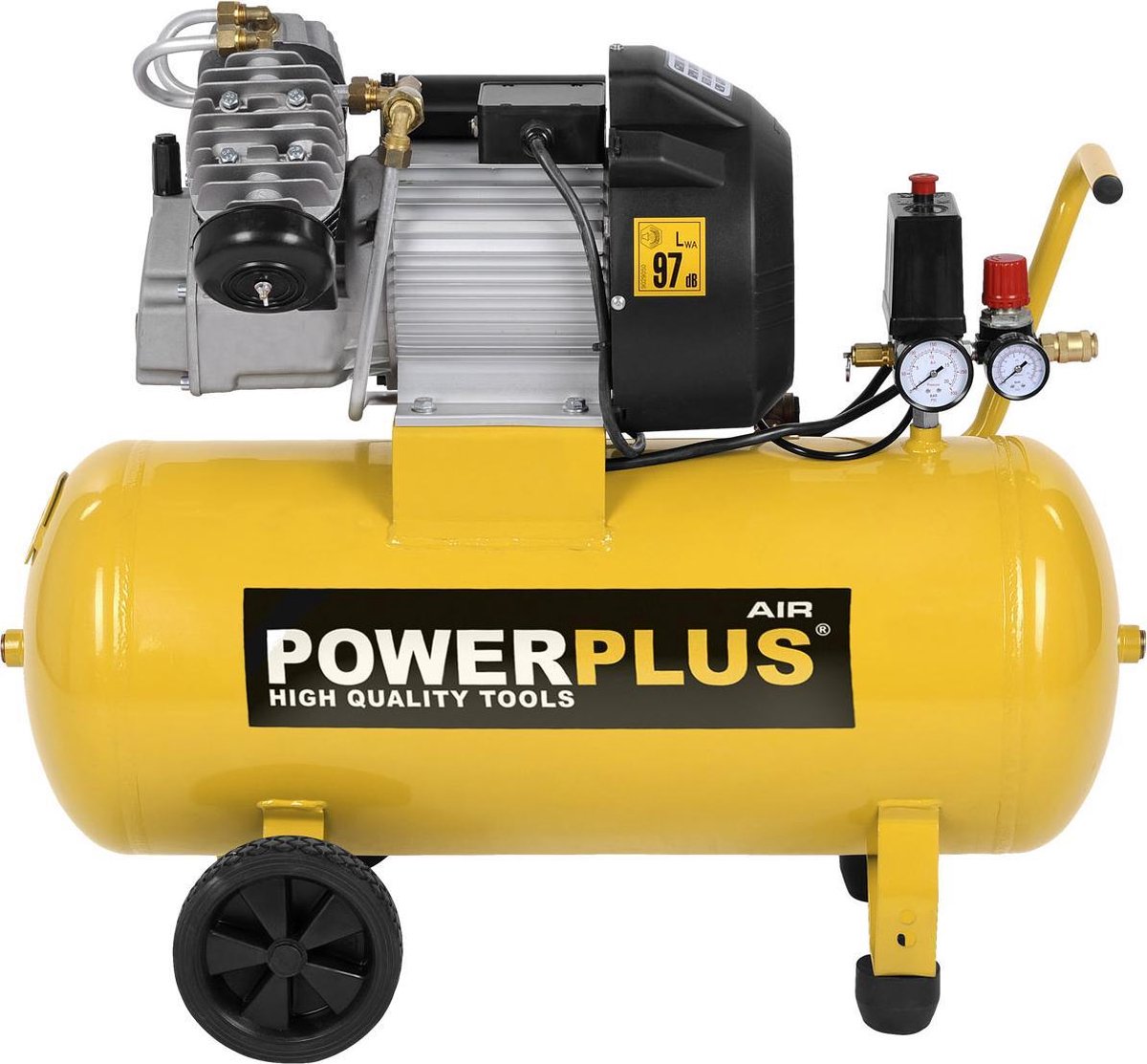 Powerplus POWX1770 Compressor - Luchtcompressor - 2200W - 9 bar - 50L  tankinhoud | bol.com