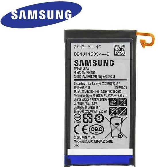 Originele Samsung Galaxy A3 (2017) Batterij EB-BA320ABE 2350mAh | bol.com